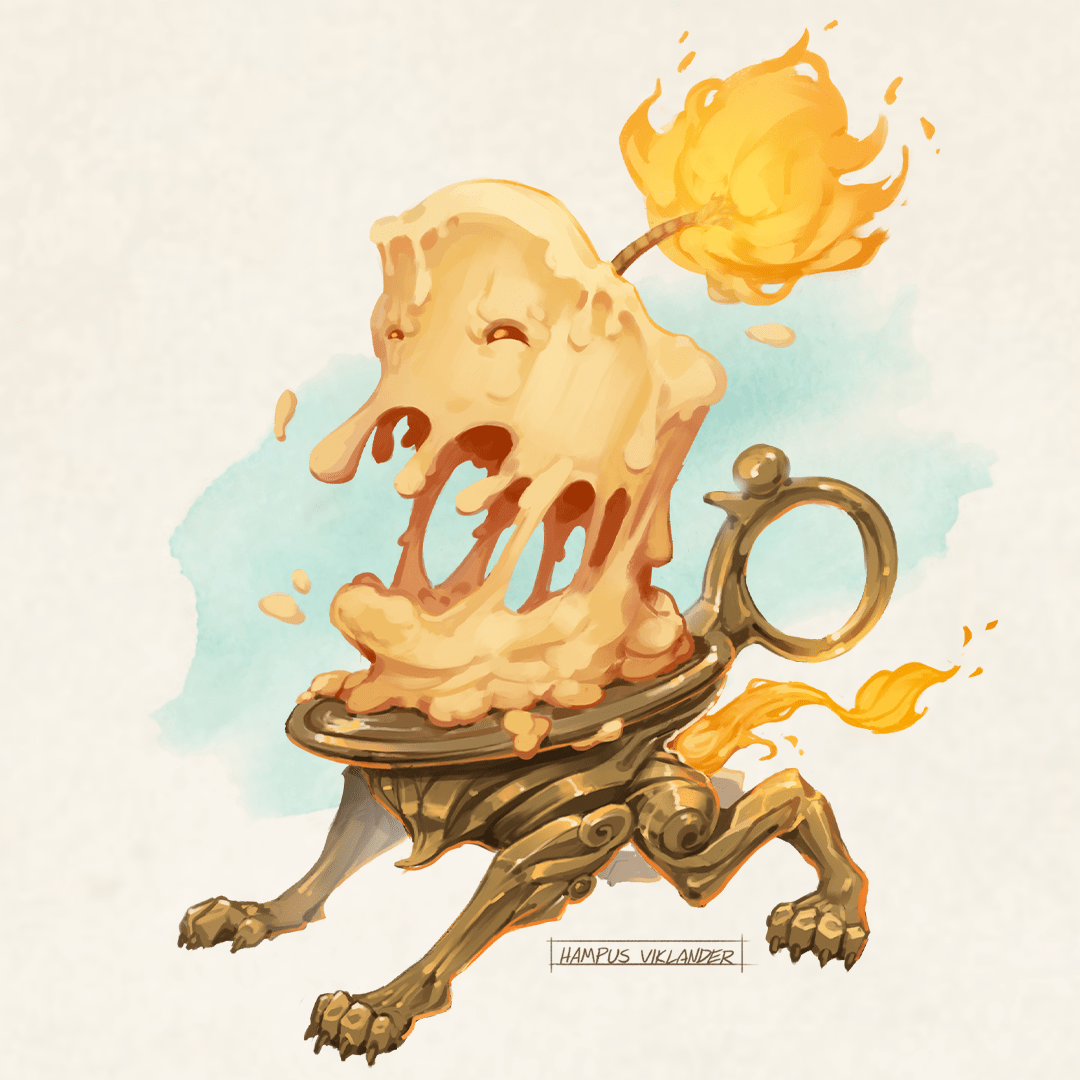creature candle pup