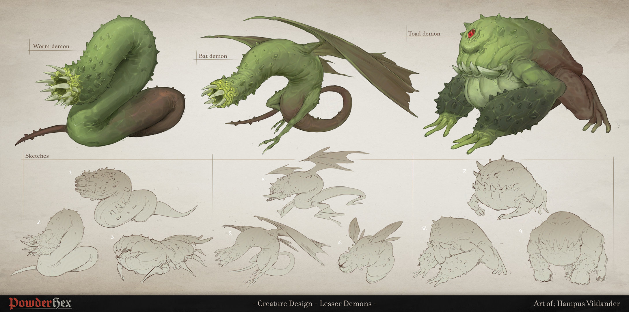 Powderhex creature sheet