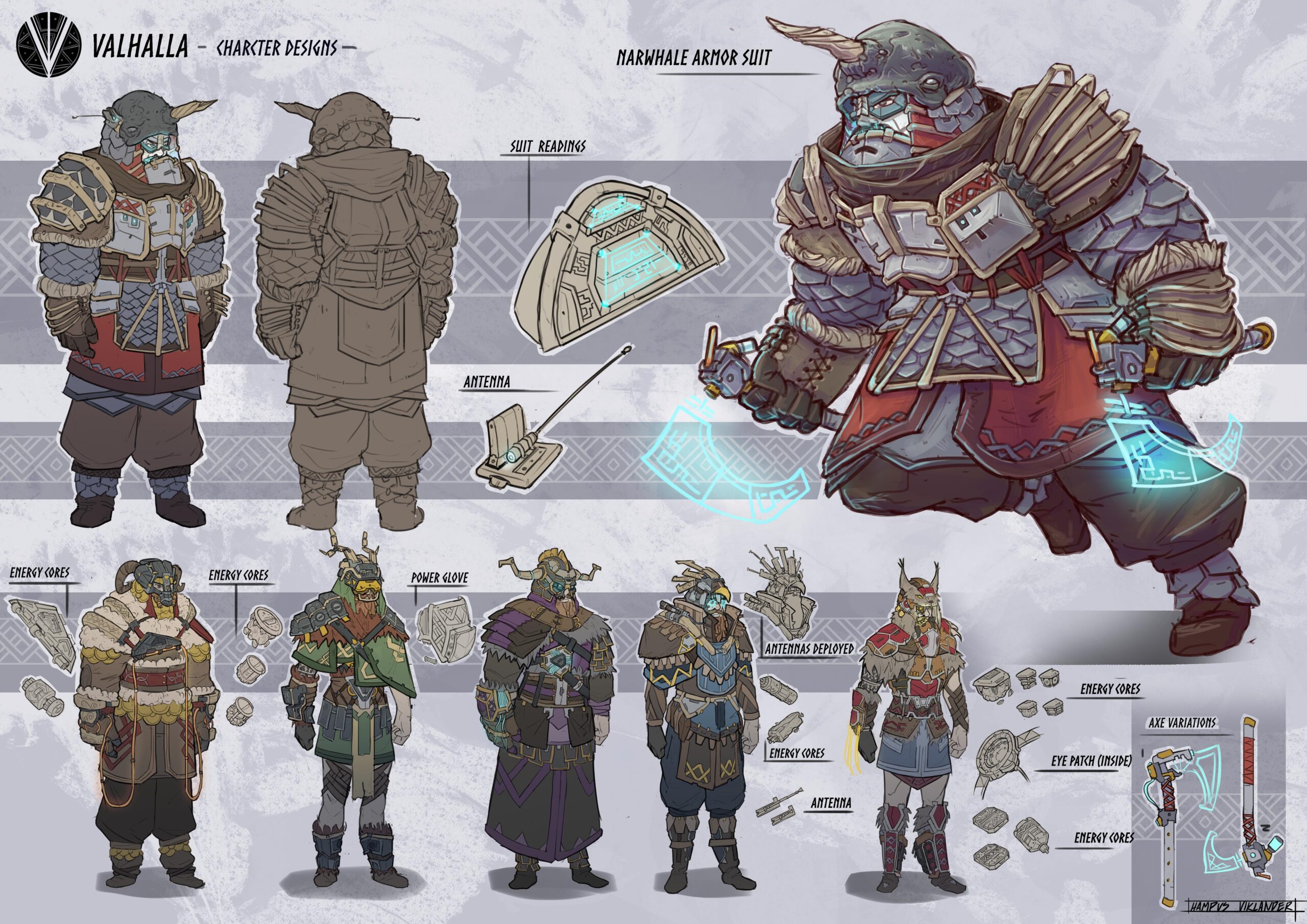 Character design for my FZD project Valhalla