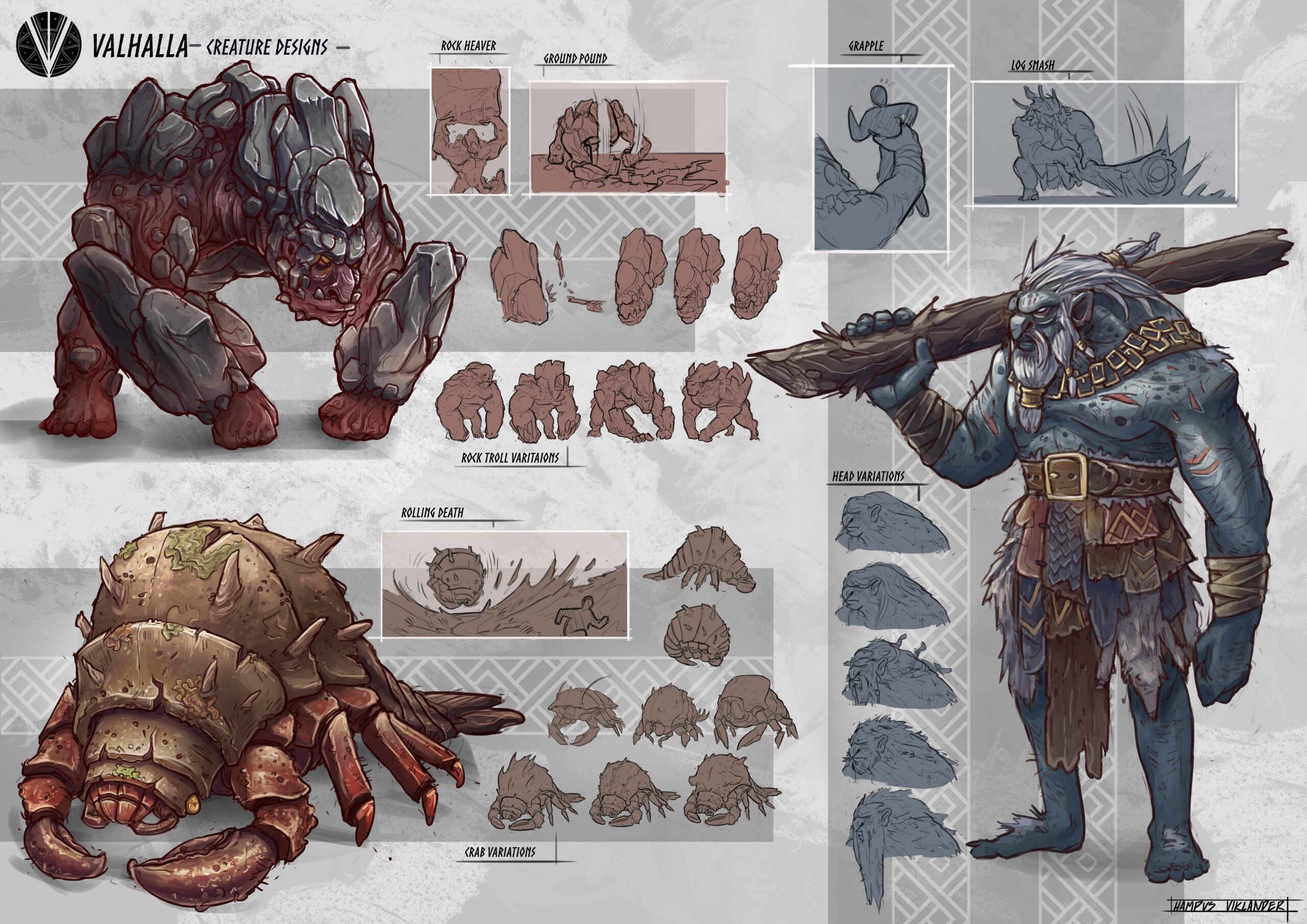 Monster designs for my FZD project Valhalla