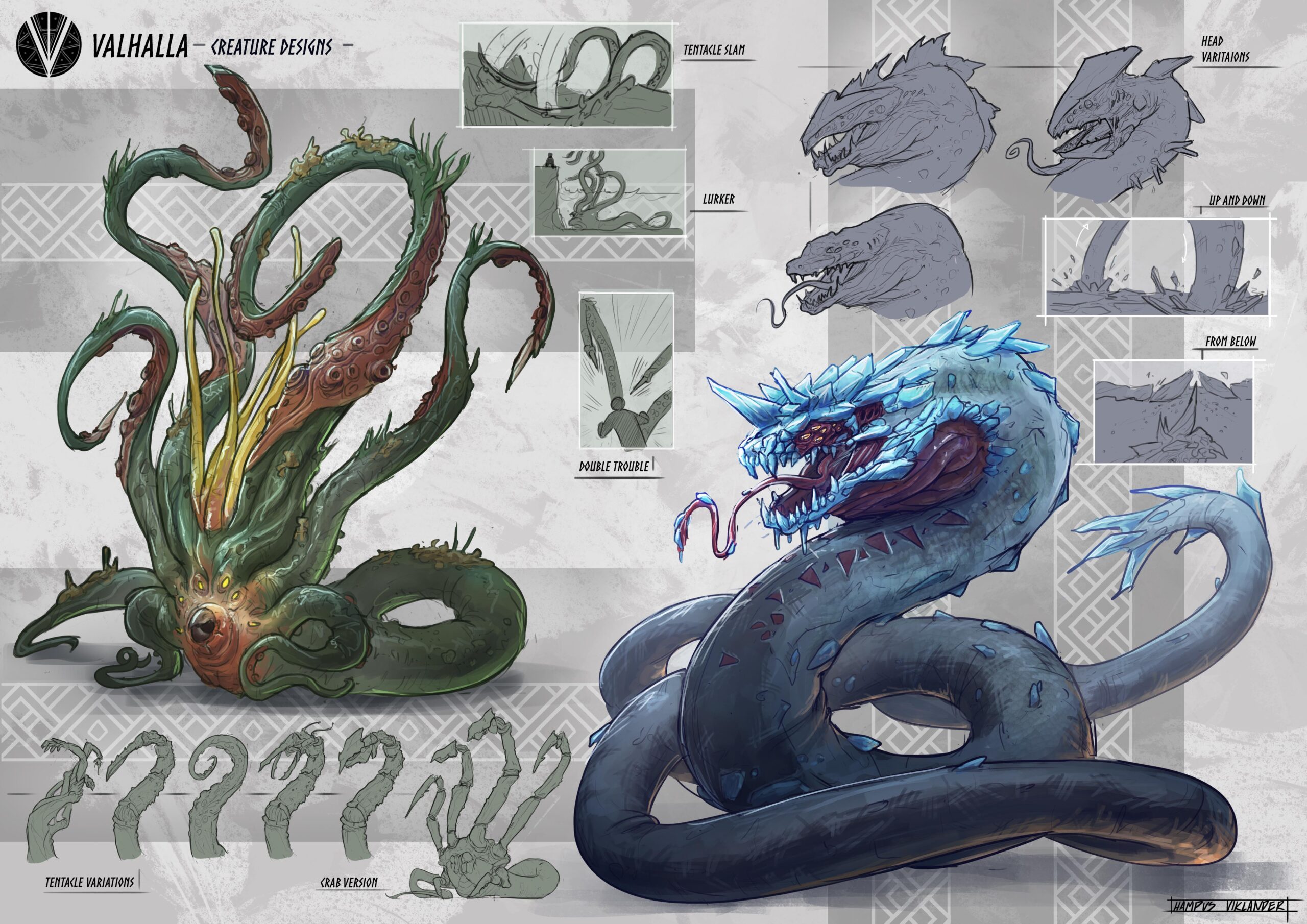 Monster designs for my FZD project Valhalla
