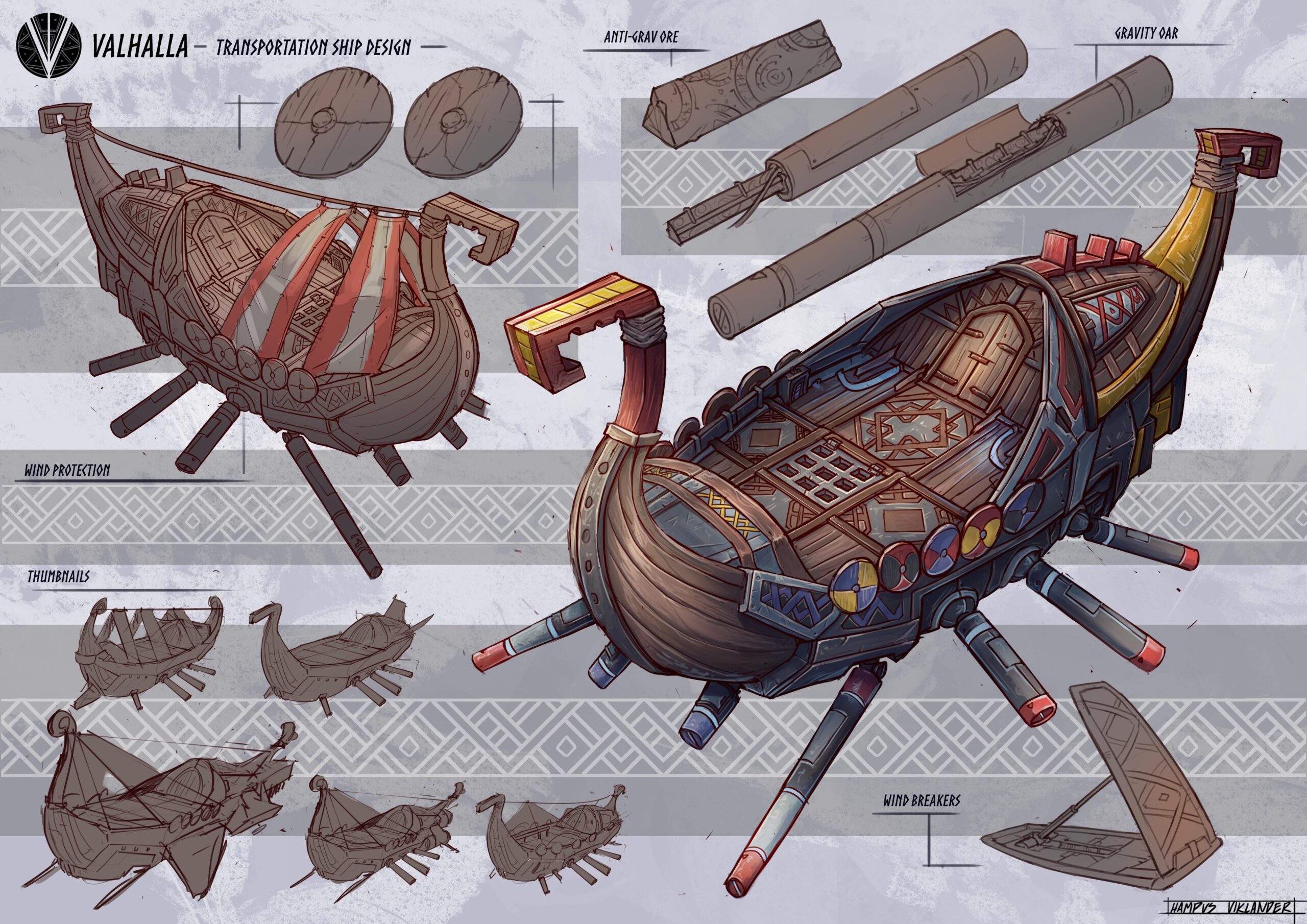 ship designs for my FZD project Valhalla