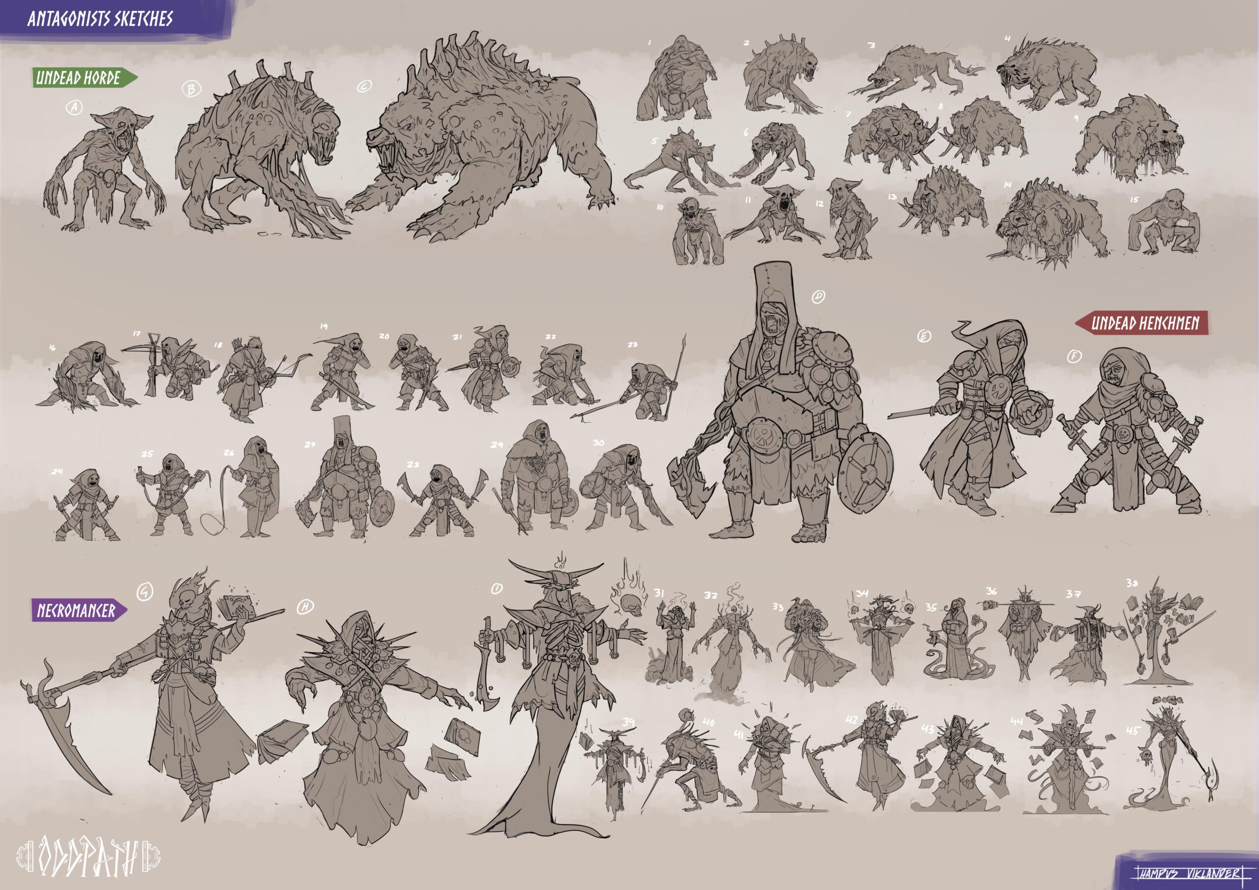 enemy thumbnails for my FZD project Oddpath