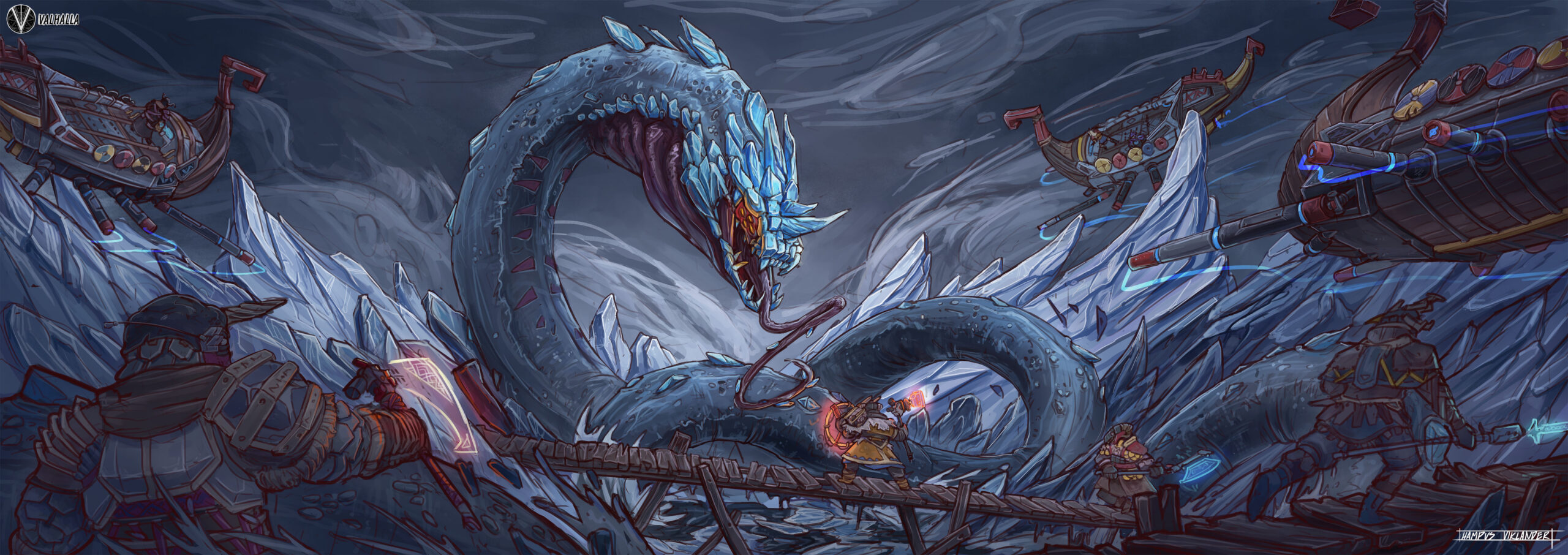 Splash art for my FZD project Valhalla