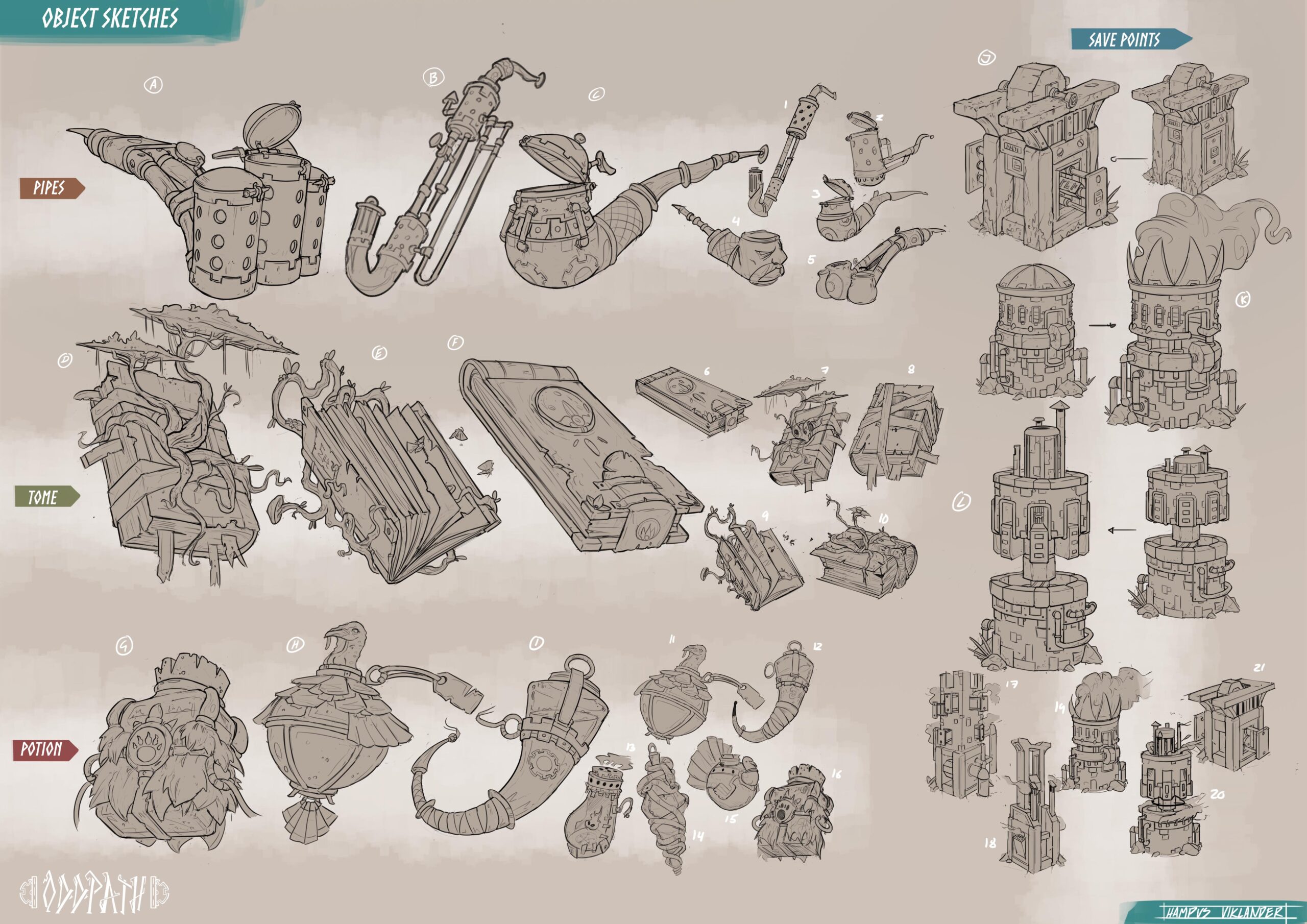 prop thumbnails for my FZD project Oddpath