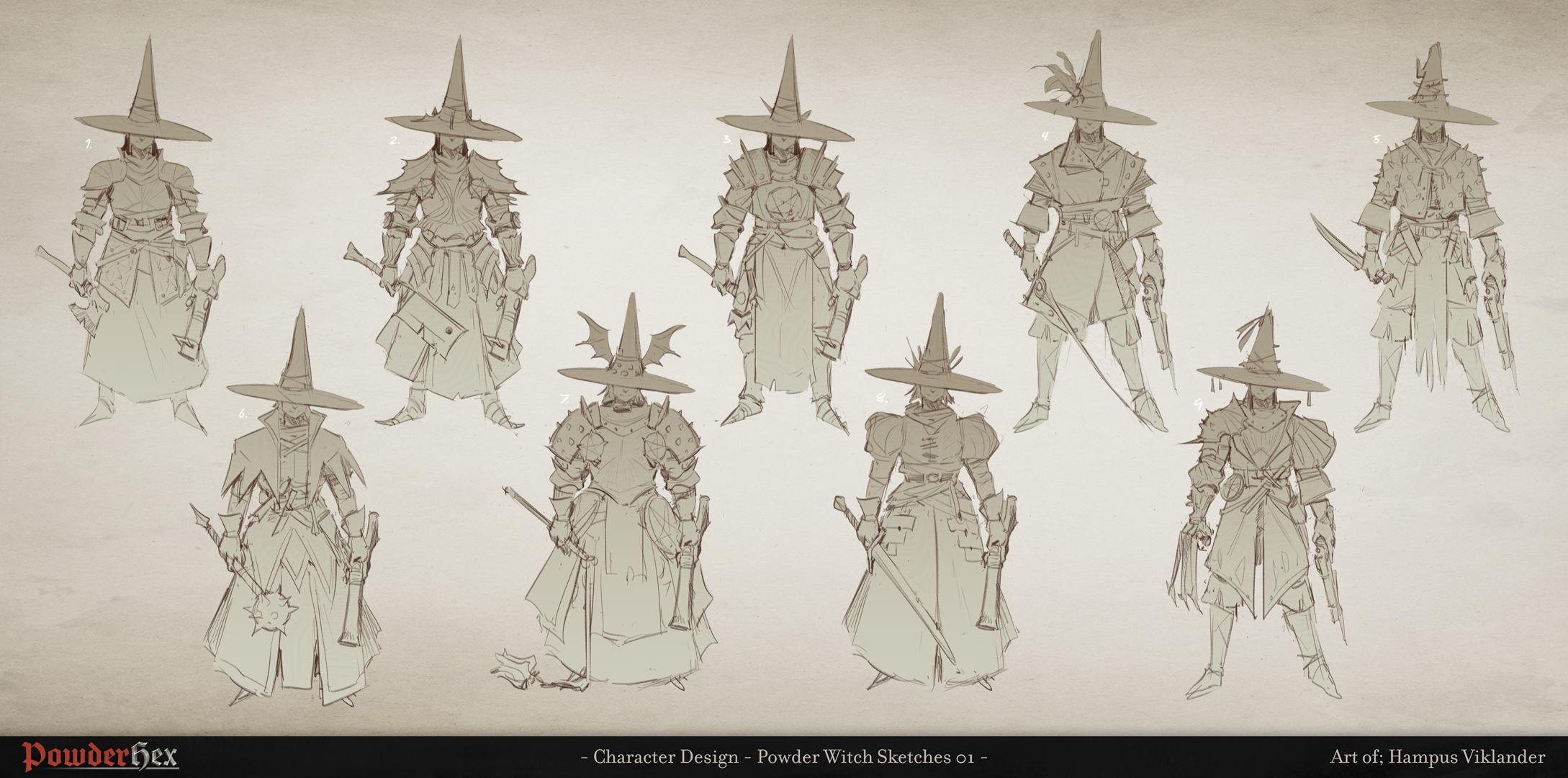 Powderhex characters sheet thumbnails