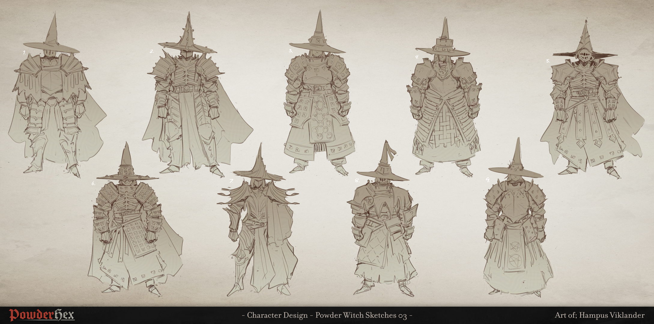 Powderhex characters sheet thumbnails